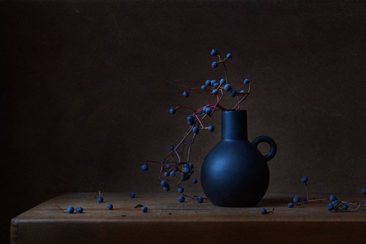 натюрморт, девичий виноград, Курочкина Диана