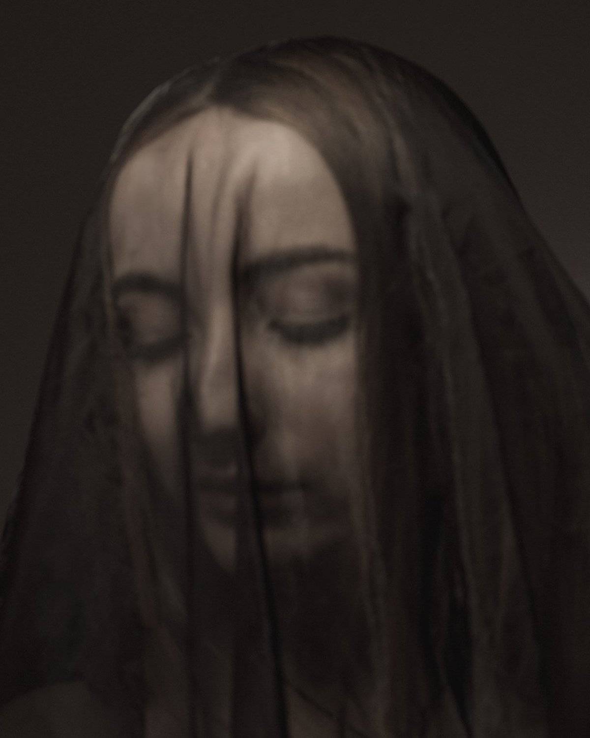 девушка, печаль, нет резкости, тюль, красота, Дарья Комарова