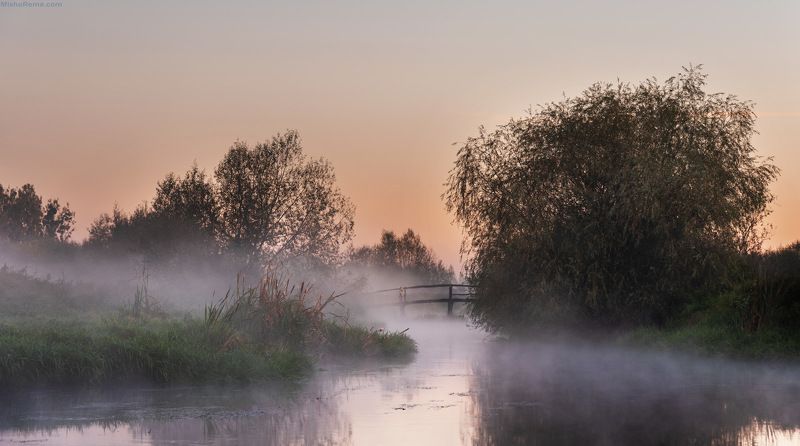 Morning river фото превью