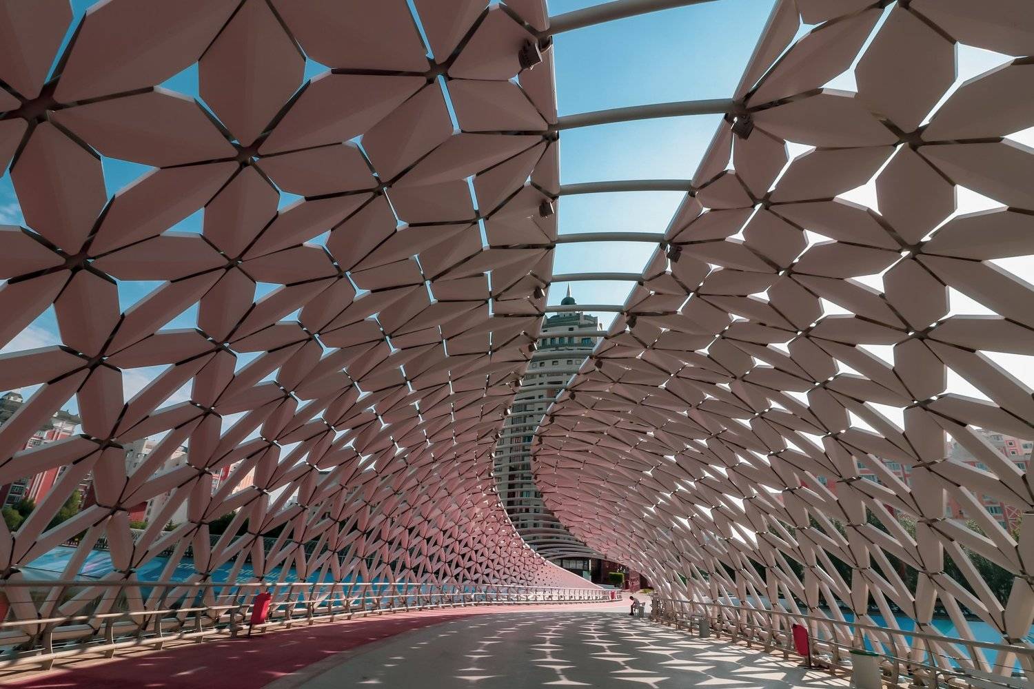 астана, пешеходный мост, мост, городской мотив, Игорь Олейник