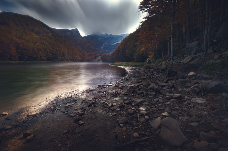 landscape  lake  long exposition Lagoni фото превью