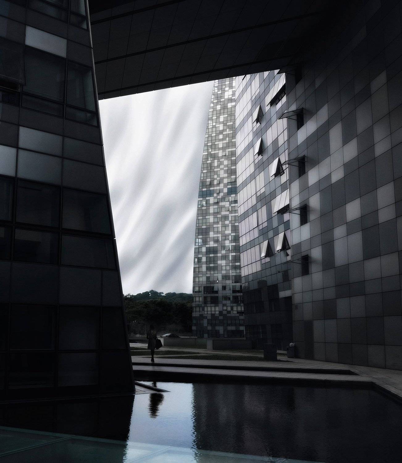 город, стрит, сингапур, азия, путешествия, монохром, Алексей Ермаков