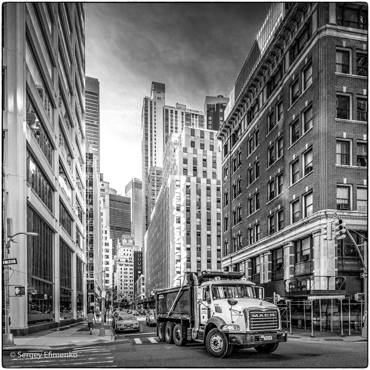 downtown, manhattan, new york, nyc, city, bw, architecture, Sergei Efimenko