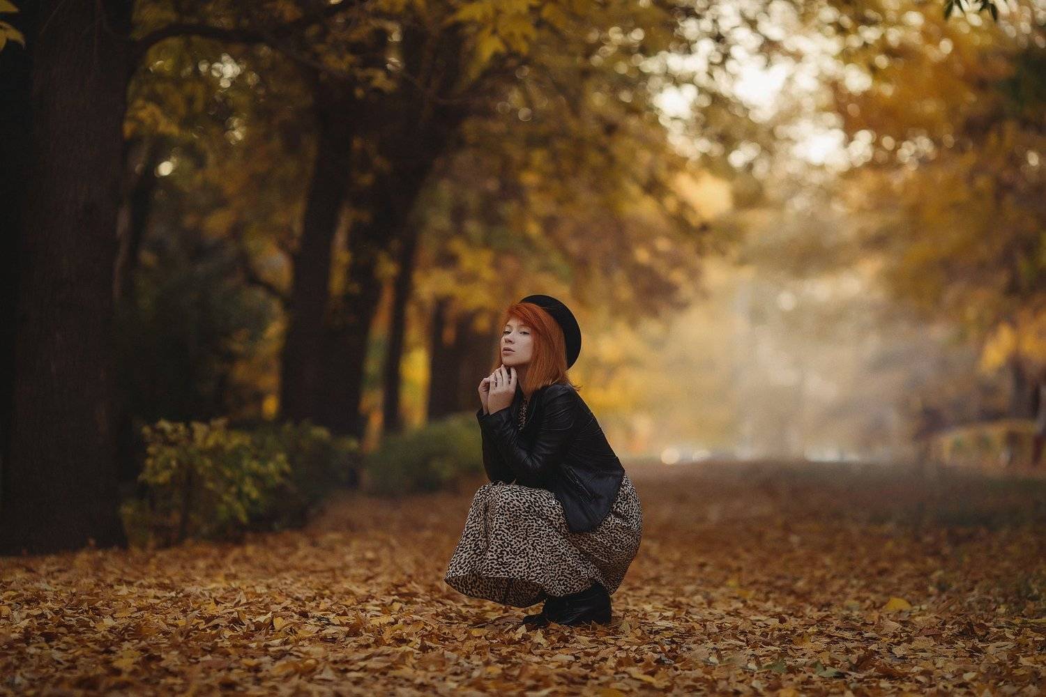 осень девушка туман, Марина Бондарь