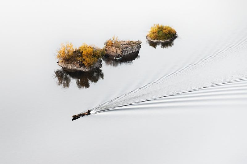 урал, вишера, ряжи, лодка, пейзаж, осень На странных берегах фото превью