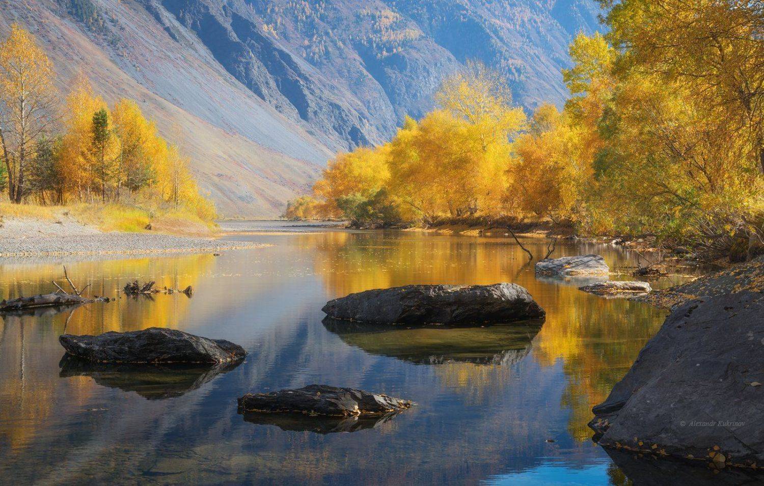 алтай, осень, чулышман, Александр Кукринов