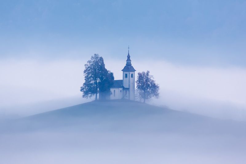 slovenia, словения, туман Словенская пастораль. фото превью