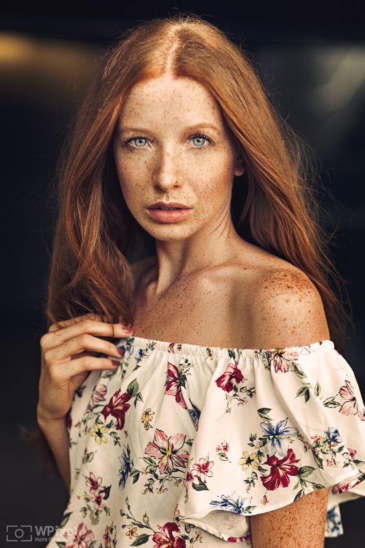 portrait women eyes redhair women by wpixel (More Than Beauty) фото превью
