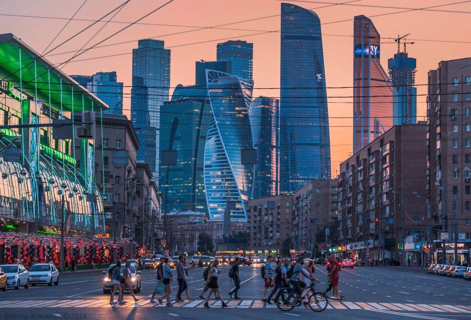 москва, вечер, сити, moscow, Виктор Климкин