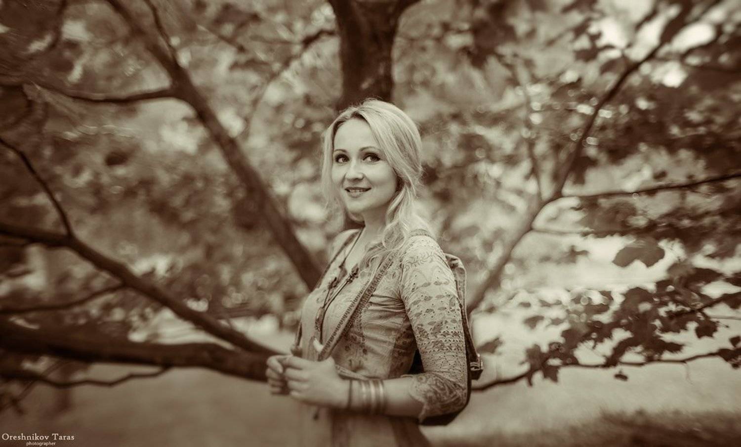 портрет,девушка,парк,блондинка, Taras