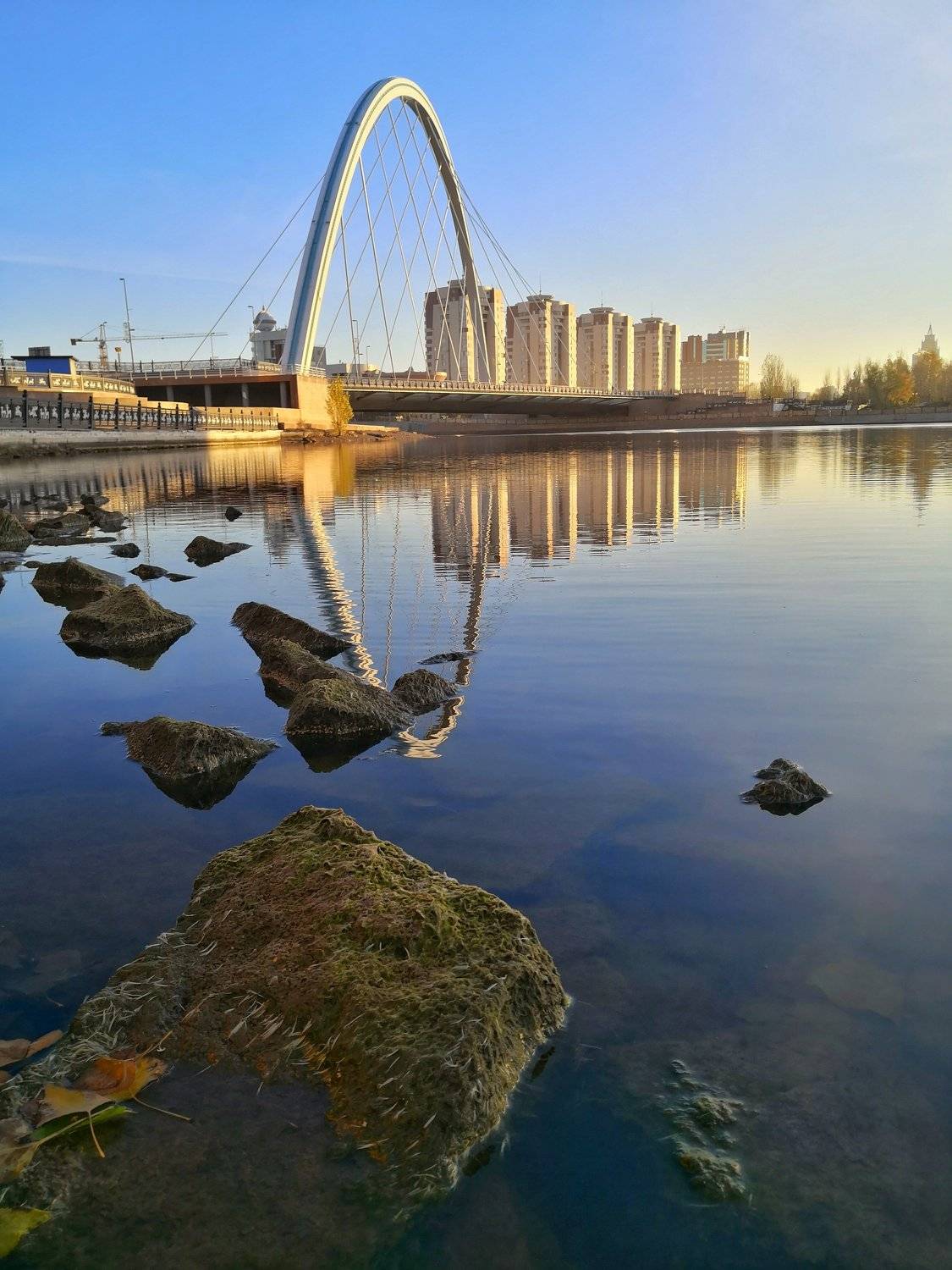 астана, город, мост, Игорь Олейник