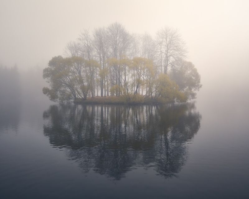 туман, пушкин, утро, осень Туманный Остров фото превью