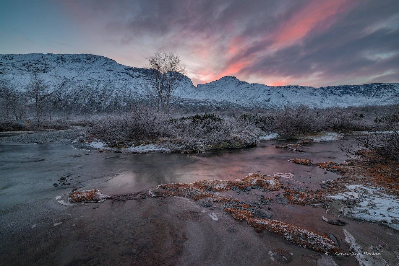 север, кольский, хибины, заполярье,осень, вечер, заморозки,, Роман Горячий