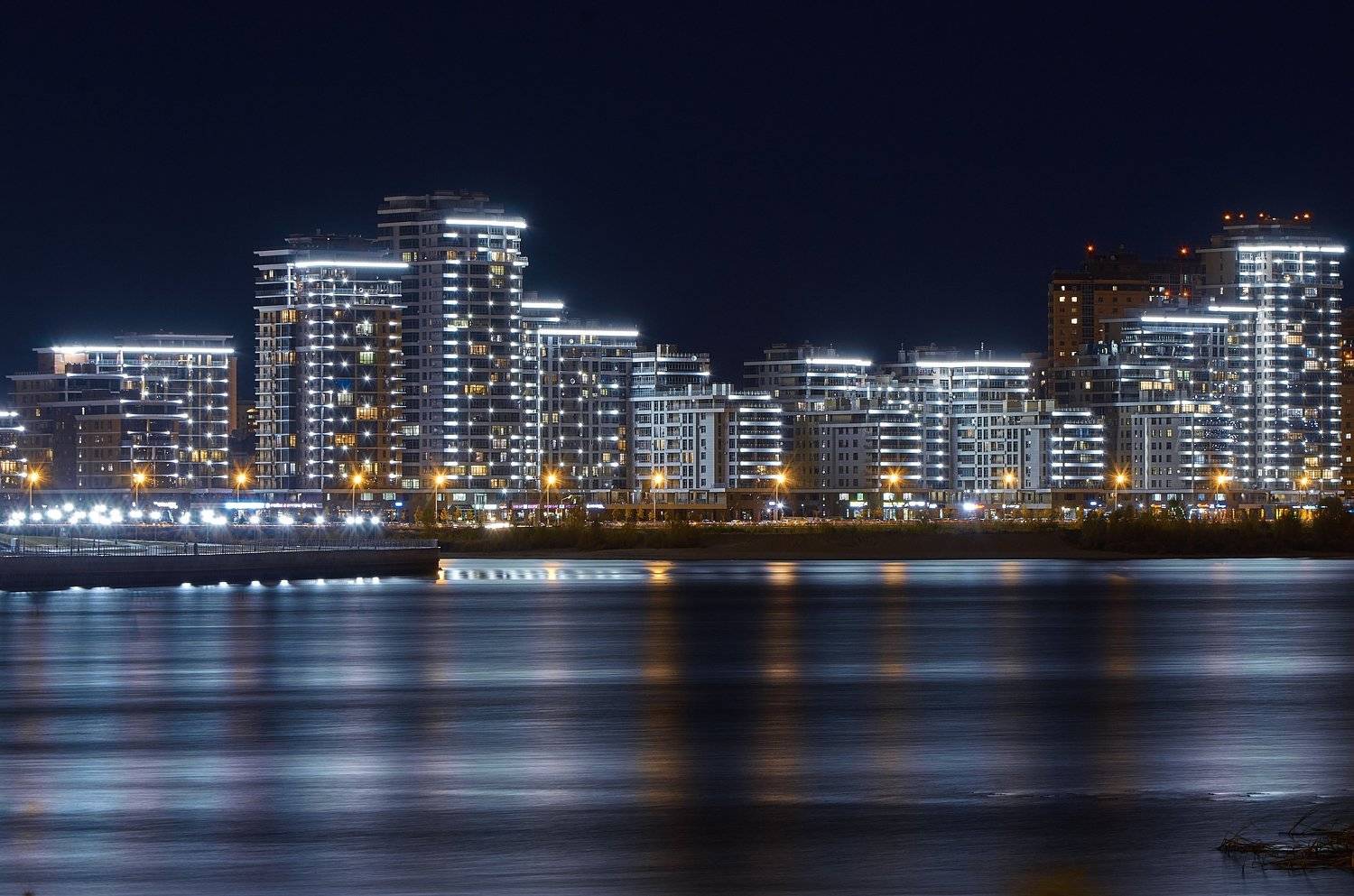 Казань, Россия, пейзаж, городской пейзаж, Данил Тетёркин, ночь, Данил Тетёркин