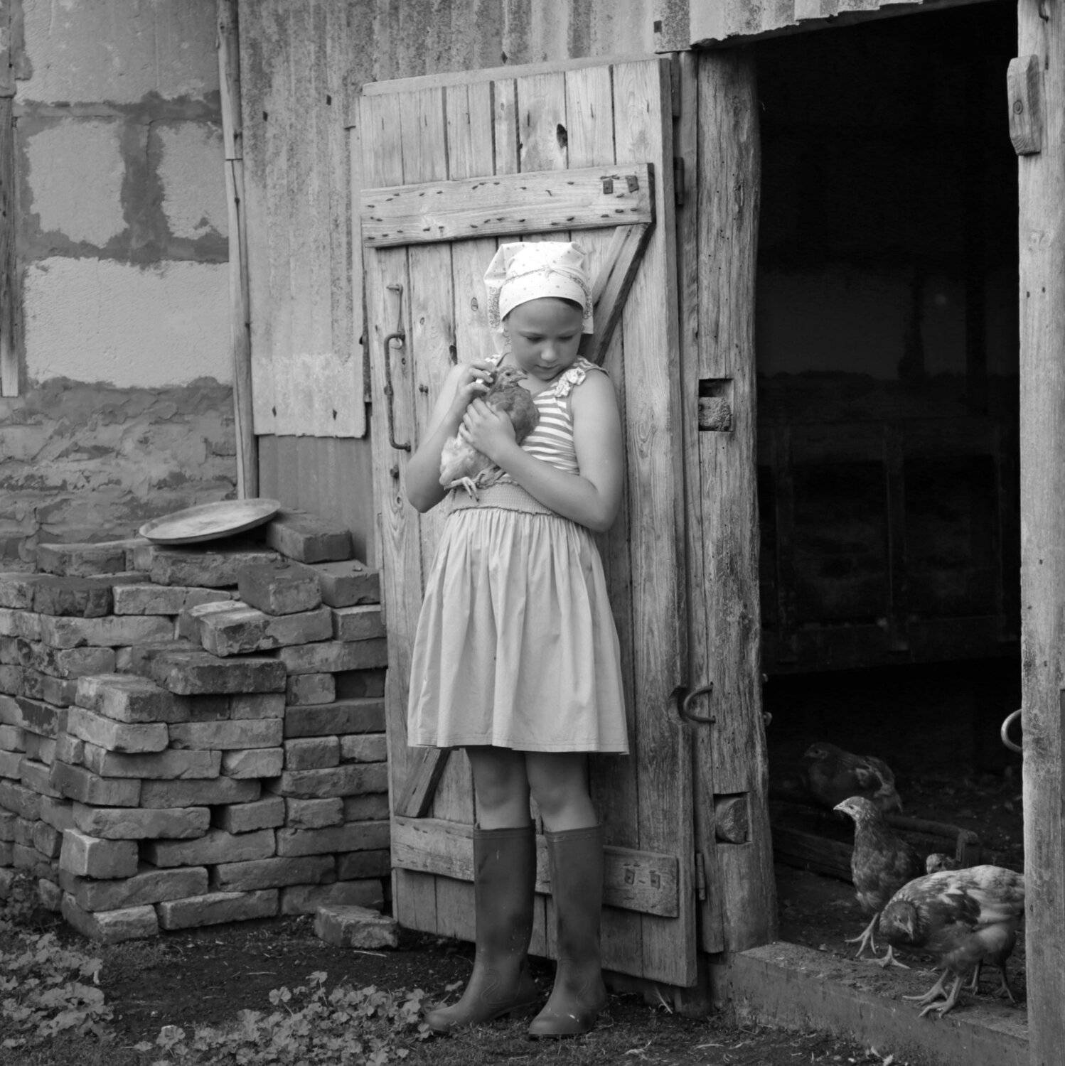 деревня, черно белое, жанр, Вера Шамраева