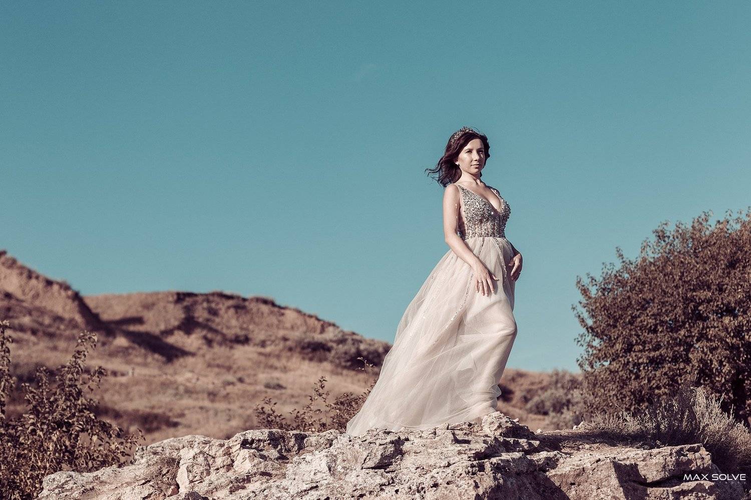 girl, girls, models, woman, female, light, fashion, beauty, brunette, beauty, hair, outdoor, location, tree, dress, wedding, , Max Solve