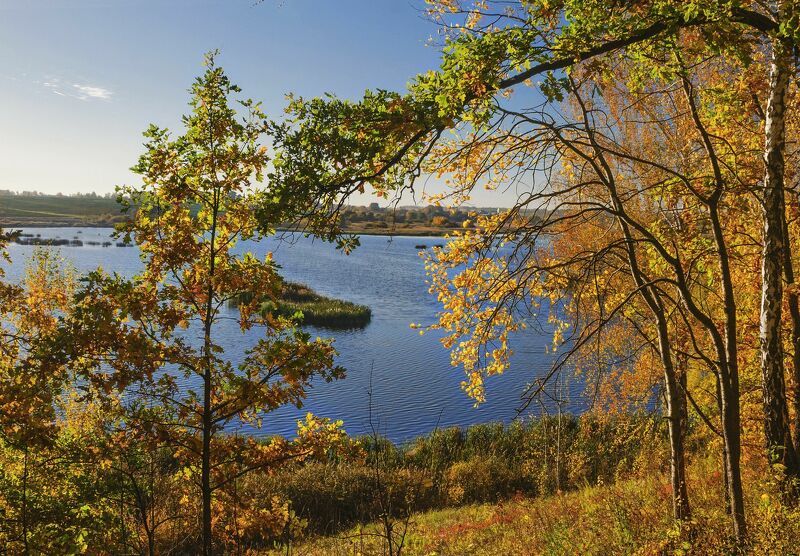 Золотая осень на озере Госома