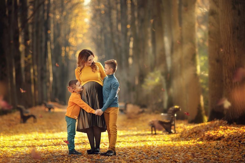 family, child, baby, семья, портрет, дети  фото превью