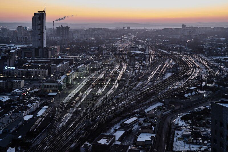 Екатеринбург на закате.