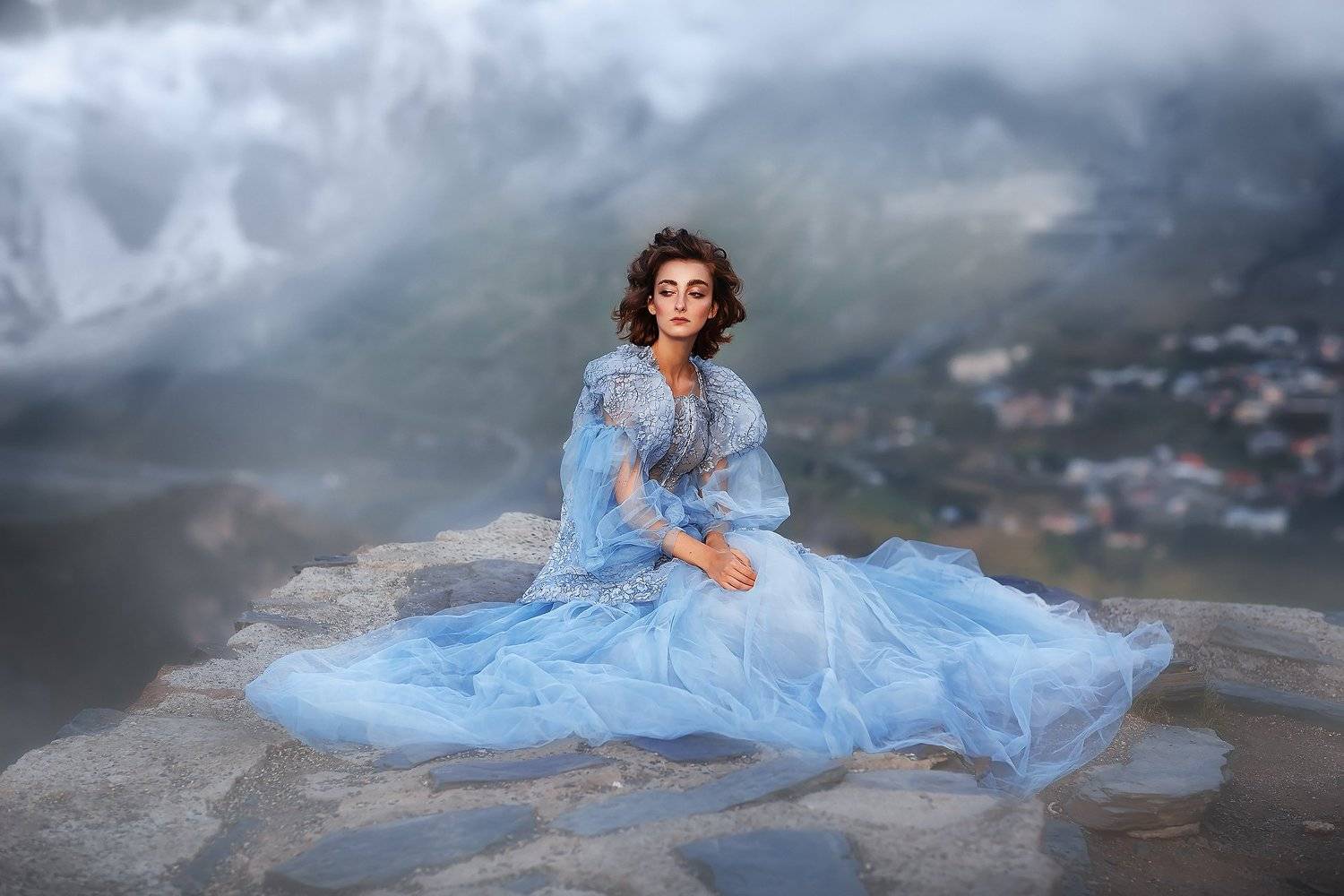 Девушка, модель, горы, Бармина Анастасия