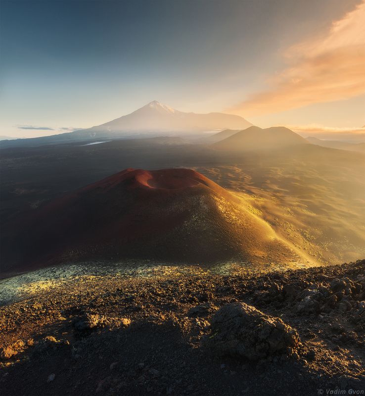 камчатка, толбачик Камчатский рассвет фото превью