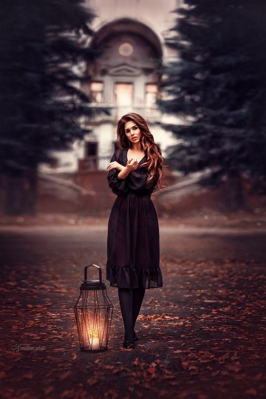 портрет, девушка, сказка, развалины, магия, ведьма, girl, potreit, mood, castle, magic  фото превью