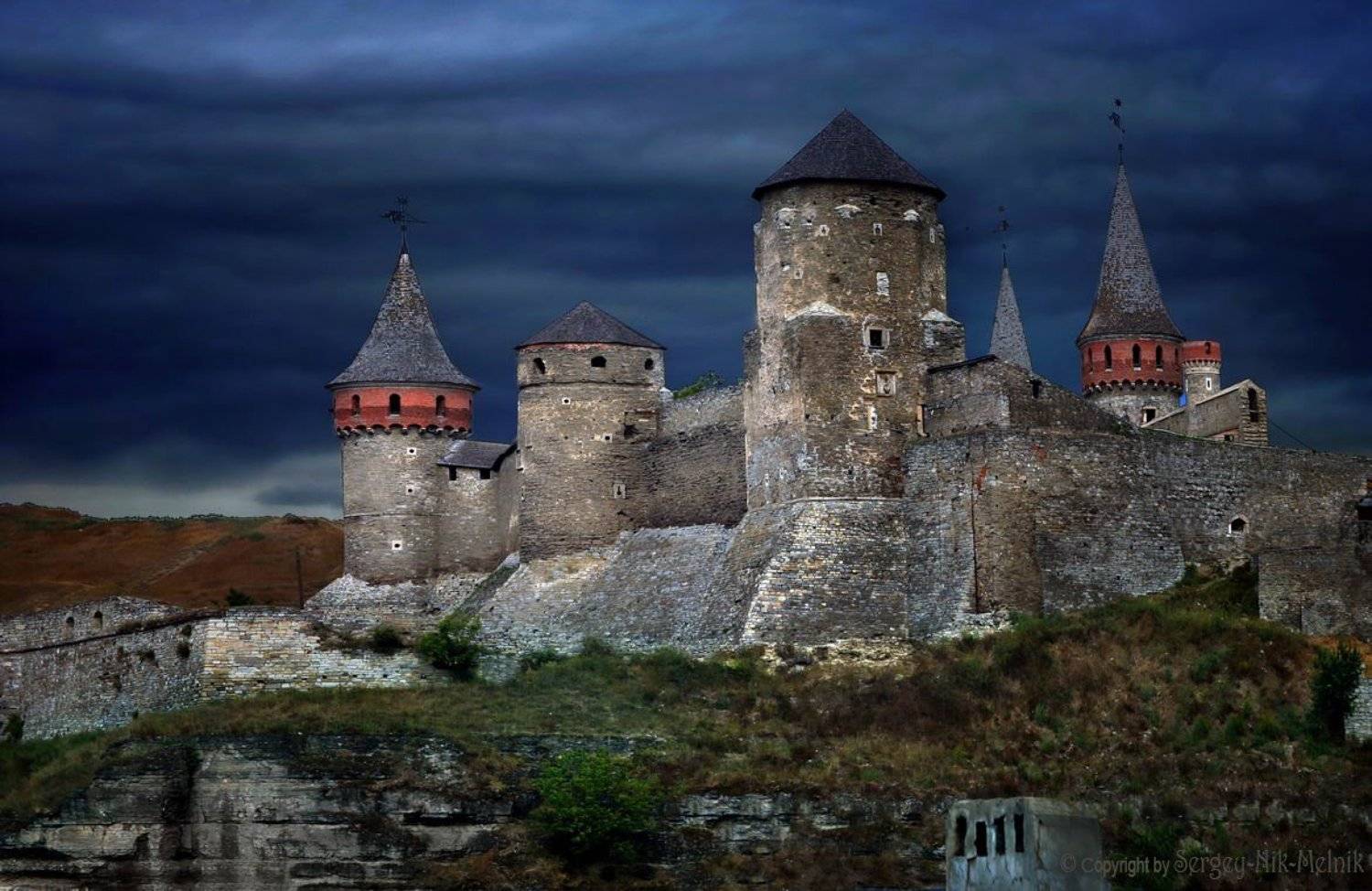 украина, замок, каменец-подольский,гроза, Melnik-oy Serg-N-