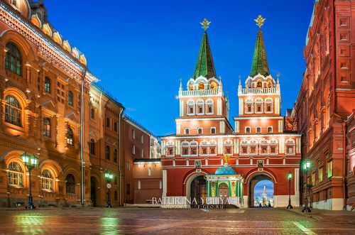 Воскресенские ворота Красной Площади