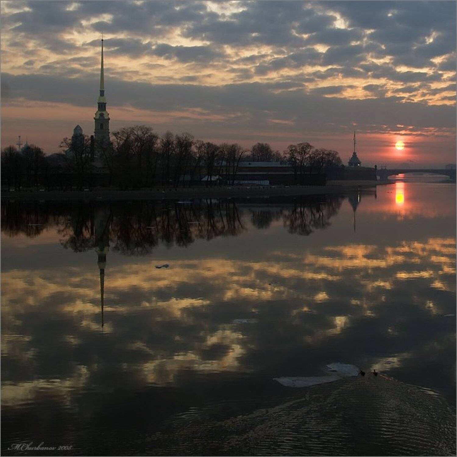 нева, заячий, остров, рассвет, Михаил Чурбанов