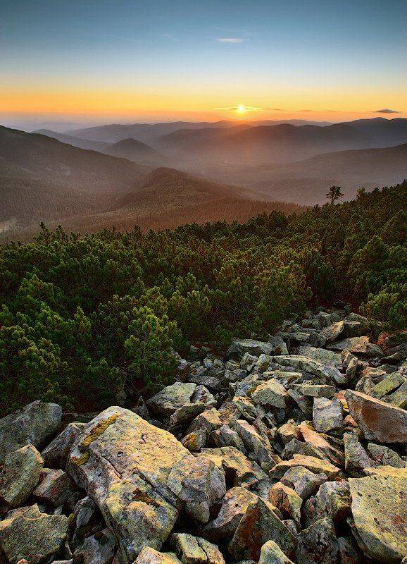 карпаты, рассвет, Виталий Башкатов