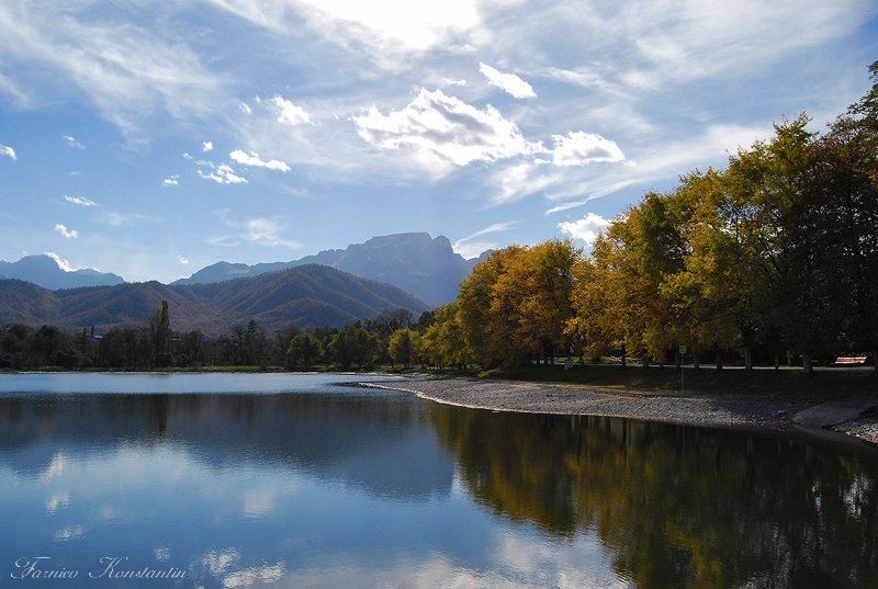 северная осетия, владикавказ, пейзаж Отражение осени фото превью