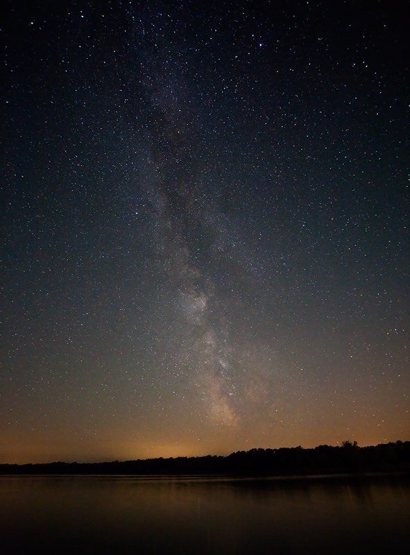 ночь, небо, звёзды Немного Млечного Пути фото превью