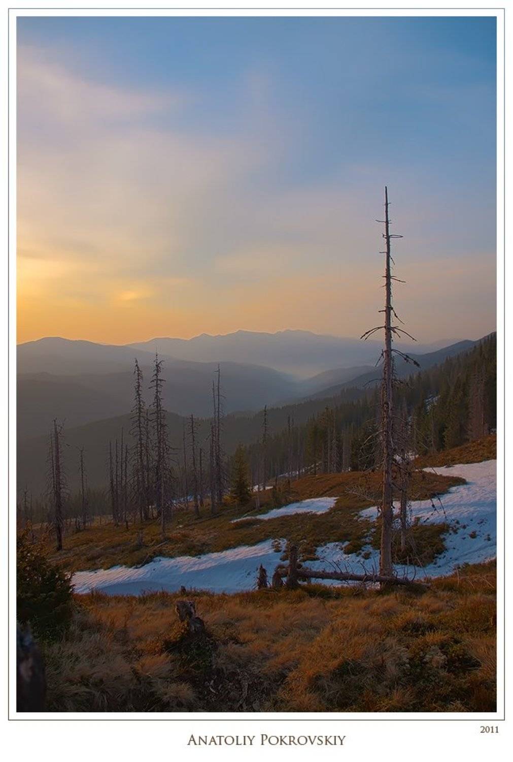 анатолий покровский, карпаты, рассвет, горы, утро, Анатолий Покровский