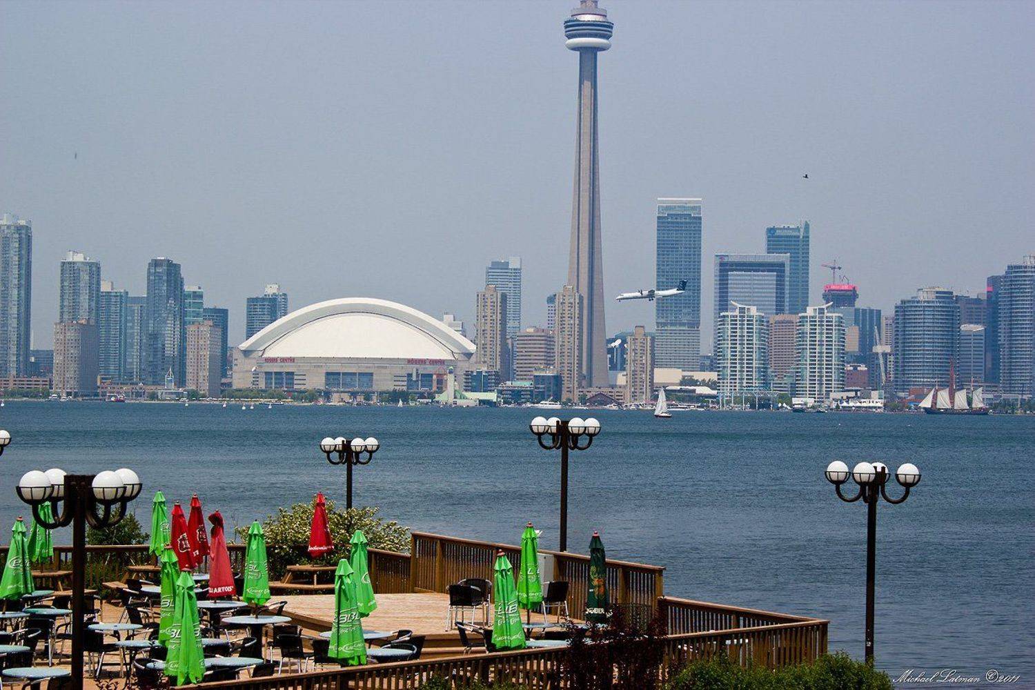 самолёт, парусник, вертолёт, лето, город, торонто, Michael Latman