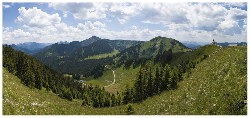 германия, пейзаж, бавария, альпы, тегернзее, роттах-эгерн Роттах-Эгерн (Вид на Альпы) фото превью