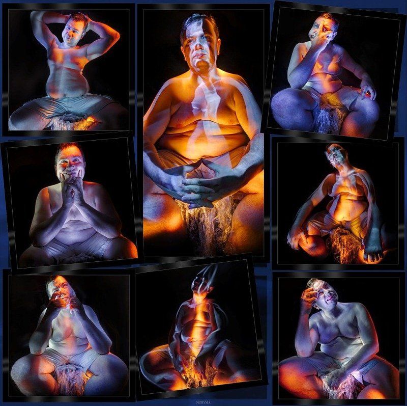 светографика, свет, портрет, мужчина Кто персонаж произведения? фото превью