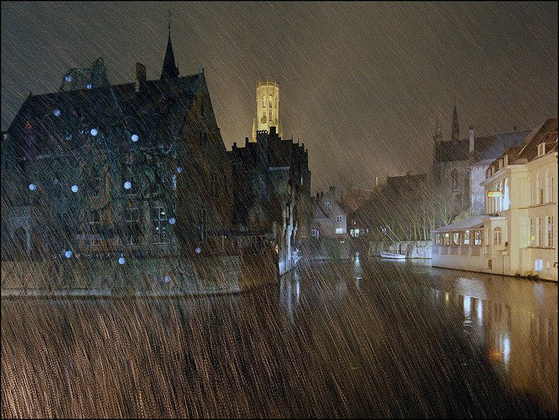 брюгге, снег *** фото превью