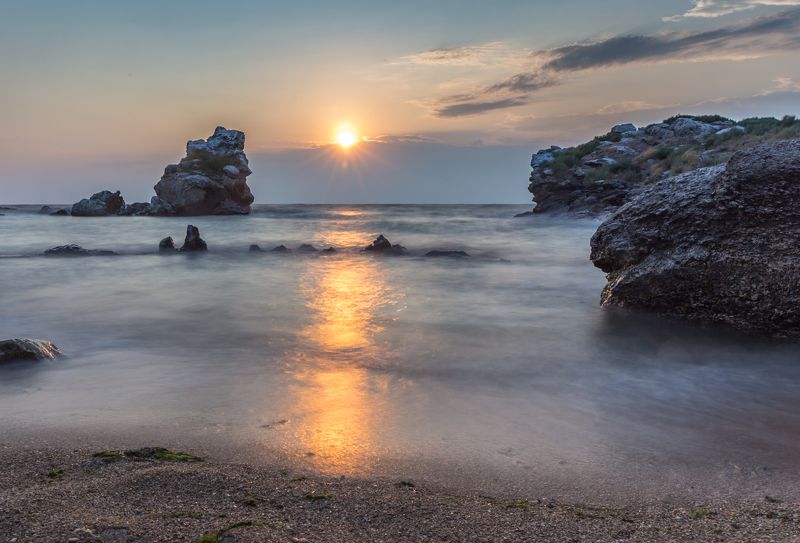 море, утро, шторм, крым У спящего дракона фото превью