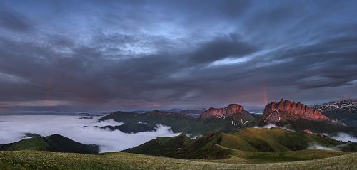 Радуга на закате