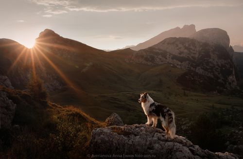 закат в горах