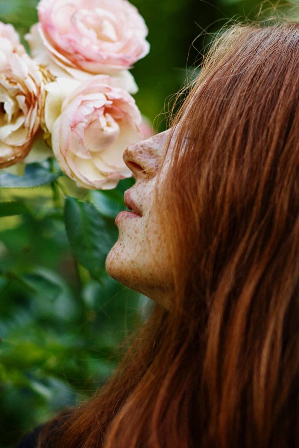 портрет рыжая веснушки девушка боке, Marie Dashkova