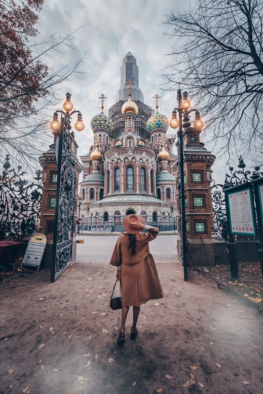 #осень #девушка #город #autumn #city #girl Прогулка по Петербургу. фото превью