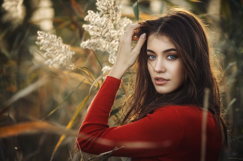 beautiful, people, wavy, hair, wearing, flowers, fujioka, sundress, long hair, summer, beauty, beauty in nature, sunset,  фото превью