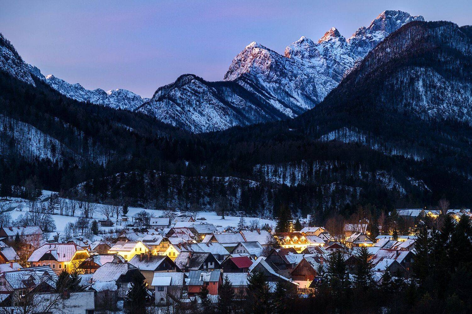 словения, ночь, вечер, slovenia, Василий Яковлев