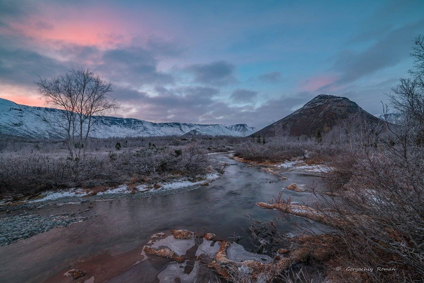 север, кольский, хибины, заполярье, осень, вечер, заморозки,, Роман Горячий