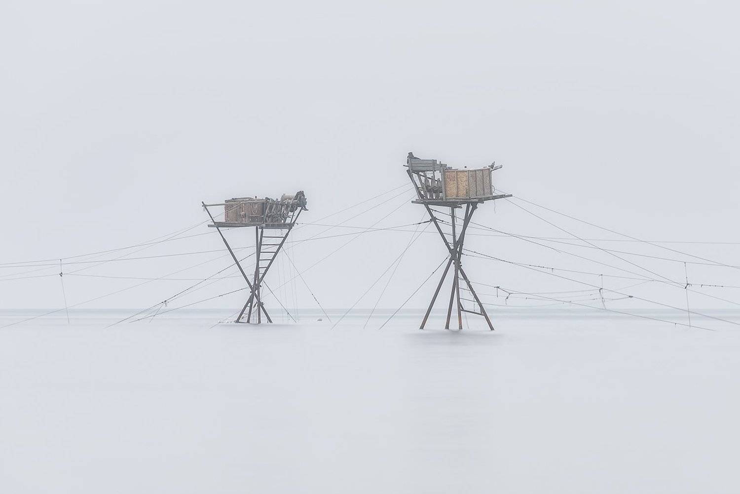 крым, море, рыбаки, туман, Дмитрий Саприн