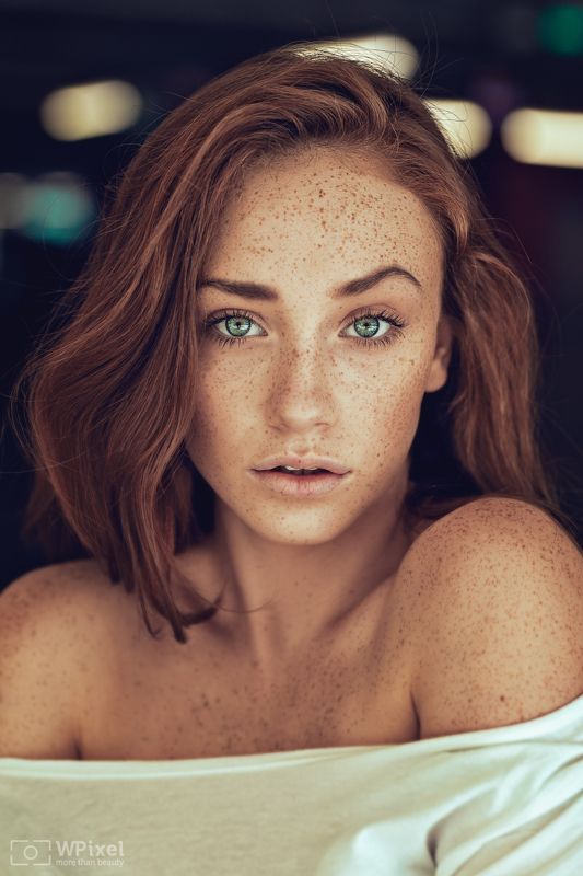 portrait women eyes redhair women by wpixel (More Than Beauty) фото превью