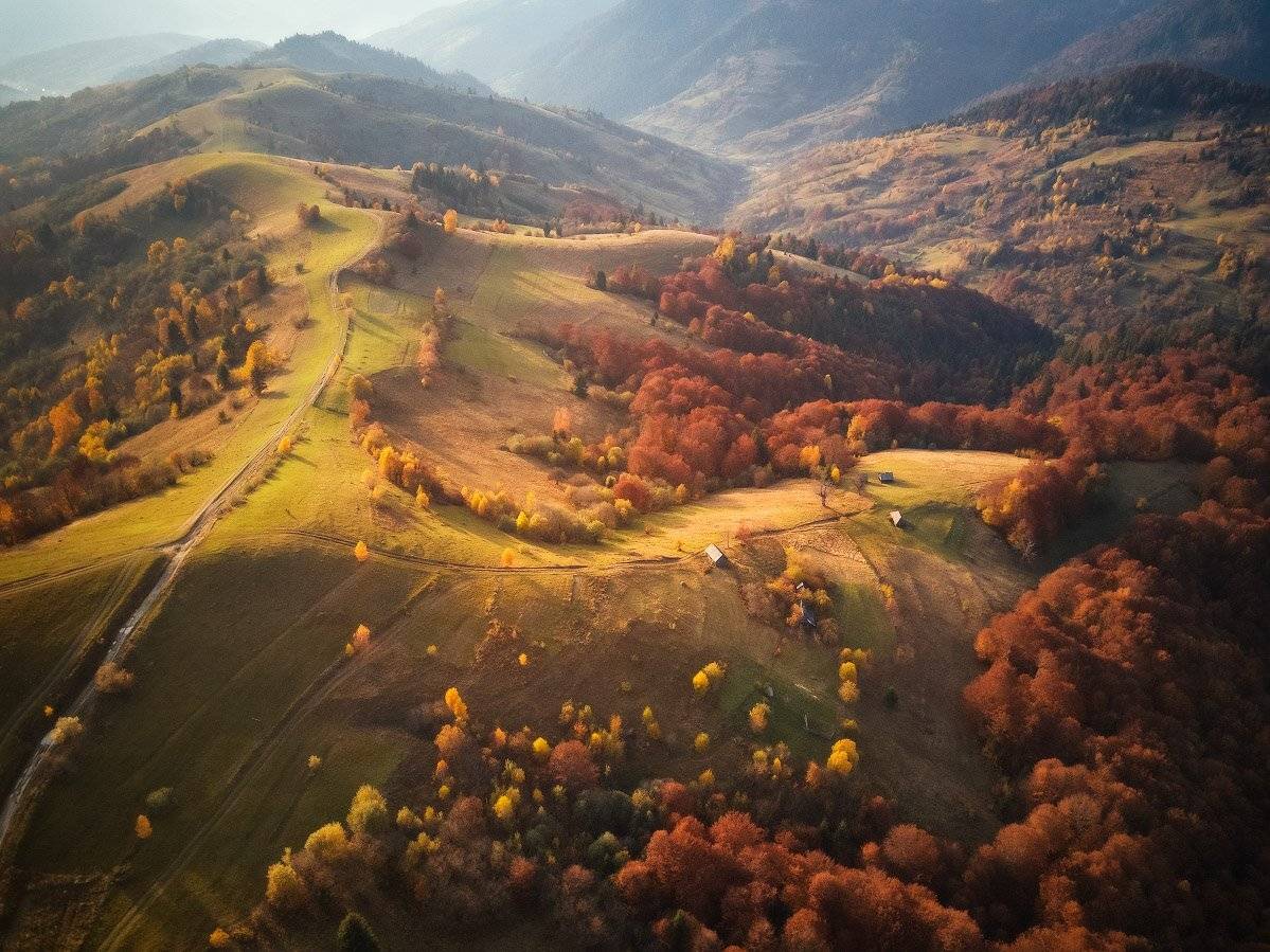 вечер, закарпатье, закат, карпаты, октябрь, осень, Вейзе Максим
