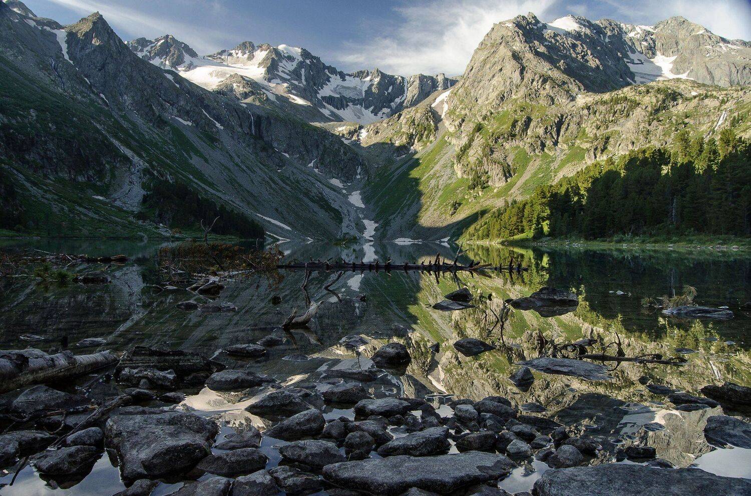 алтай. верхнее мультинское озеро.рассвет., Марина Фомина