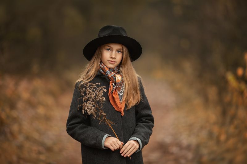 девочка-осень фото превью
